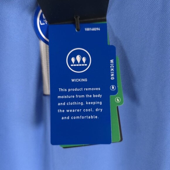 NWT RLX RALPH LAUREN Golf 2/15 HRBR BLUE Cap Sleeve Pique Shirt Size S - Picture 16 of 16